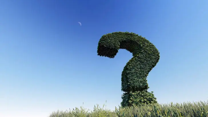 ハテナマークの画像