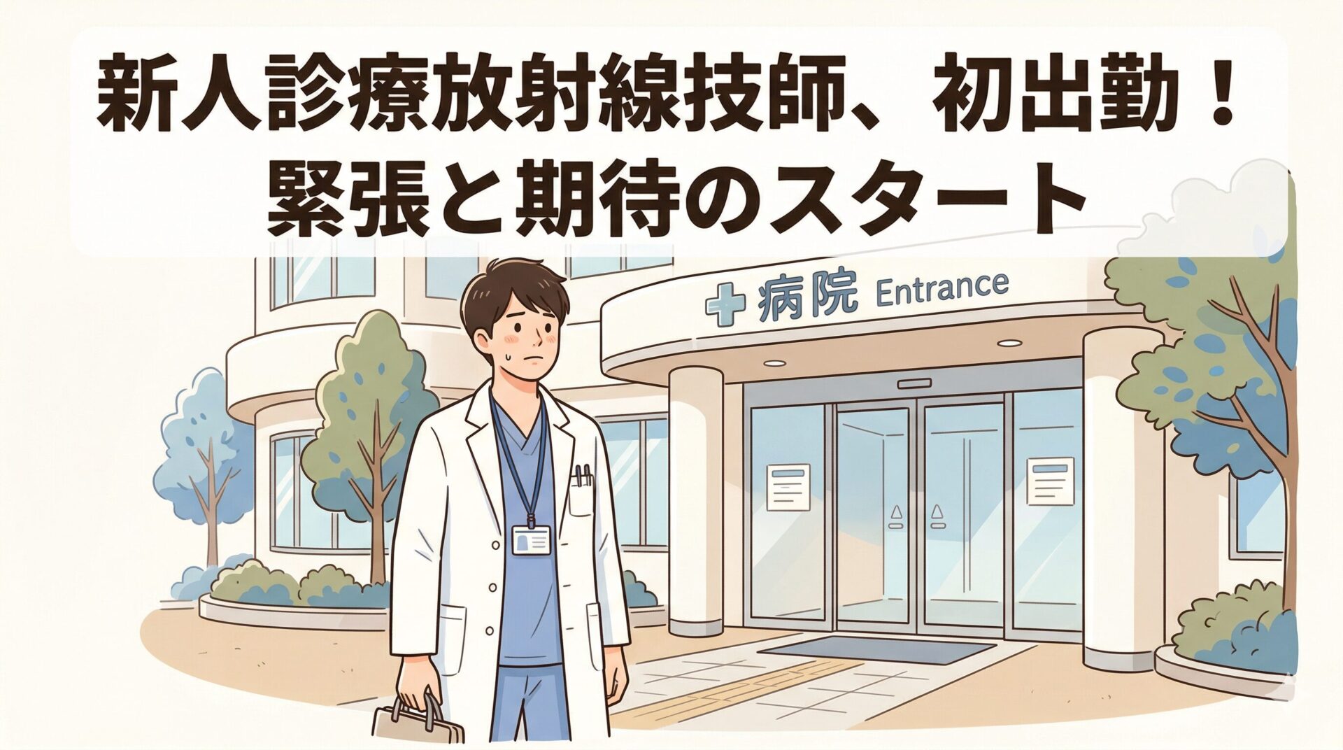放射線技師1年目がつらい理由のイラスト