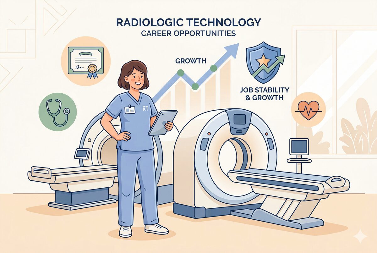 放射線技師の将来性が明るい理由のイラスト