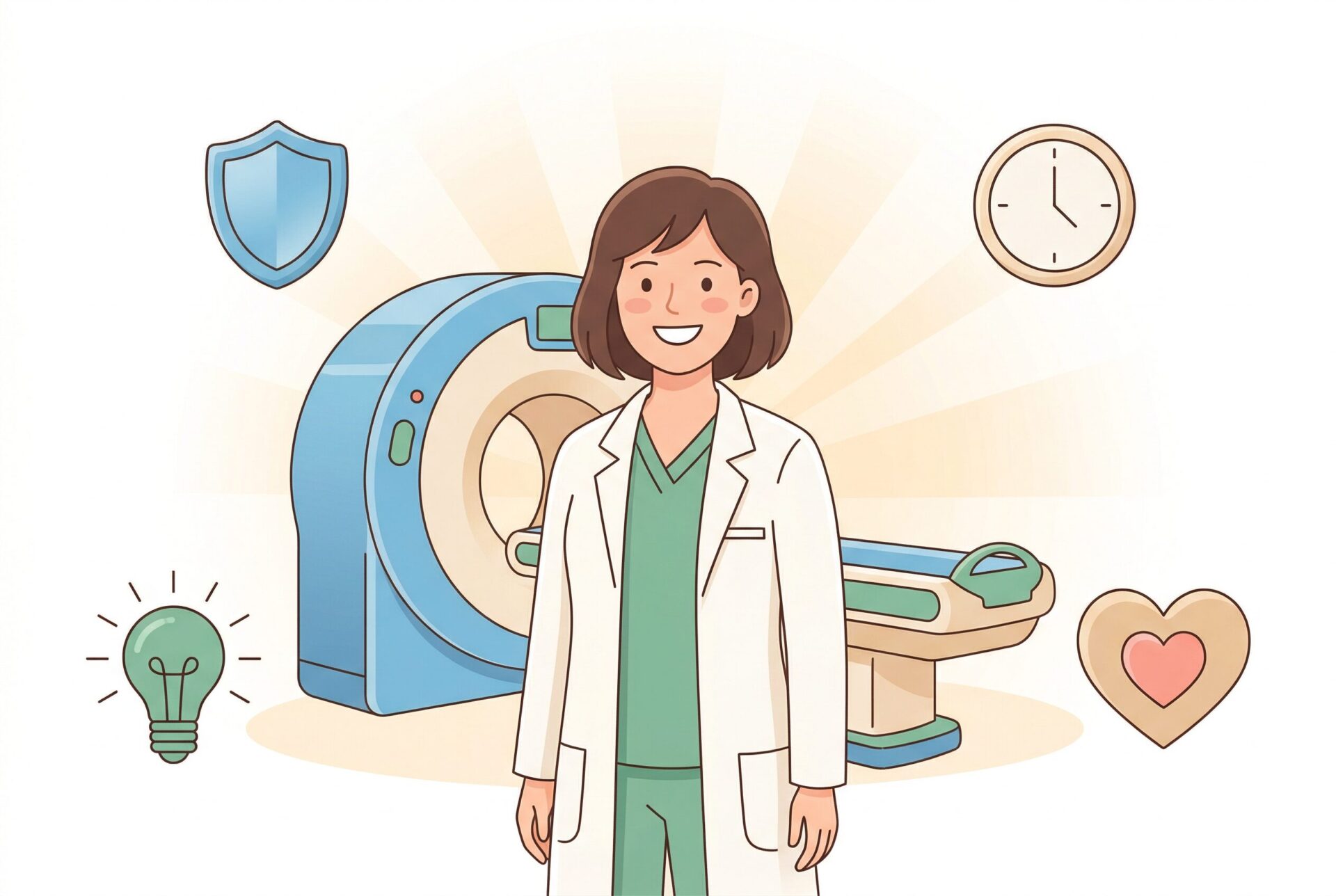 放射線技師をおすすめする理由のイラスト