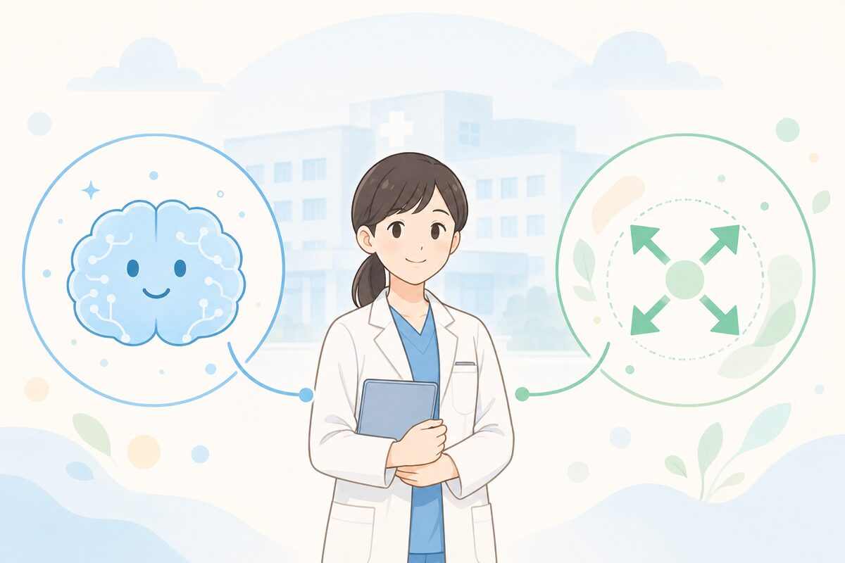 業務拡大とAIの将来性イメージ