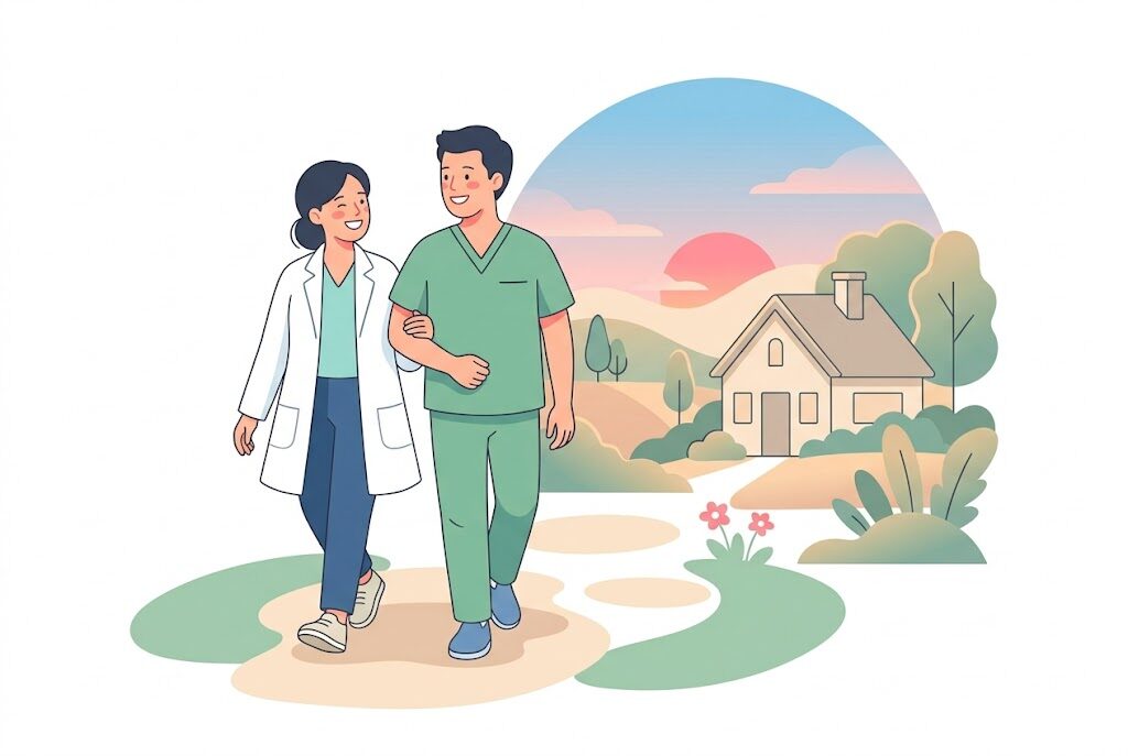 放射線技師の結婚相手パターンイメージ