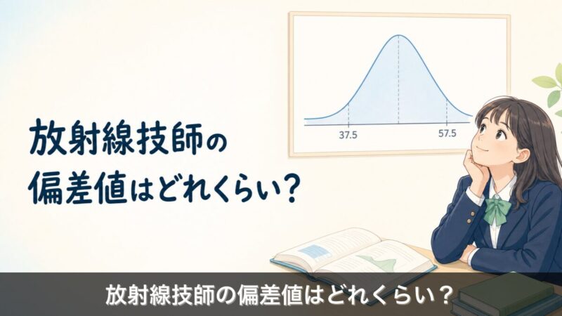 放射線技師の偏差値ガイドのアイキャッチ