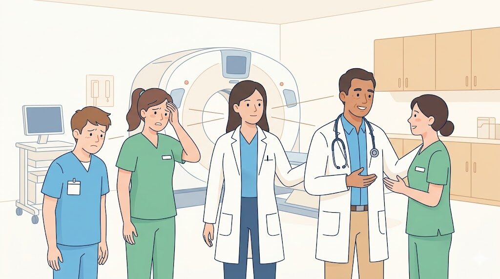 放射線技師の人間関係のイメージ