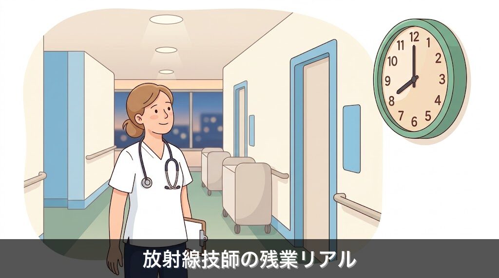 放射線技師の残業事情を解説するイメージ