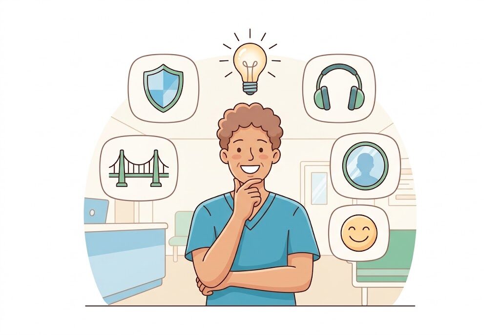 人間関係を楽にするマインドセットのイメージ