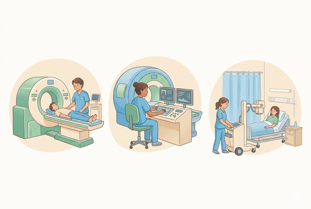 放射線技師のモダリティ別やりがいのイメージ