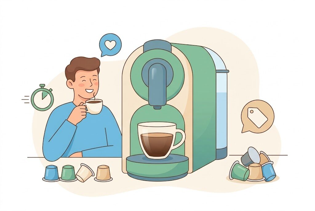 ドルチェグストのメリット・デメリットのイメージ