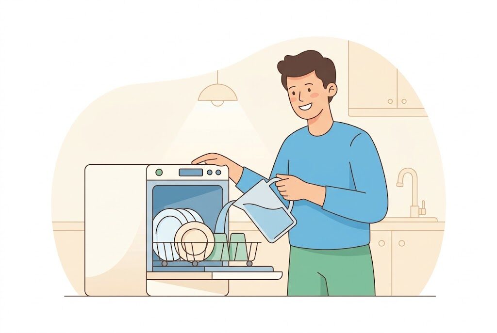 食洗機の給水が楽になったイメージ