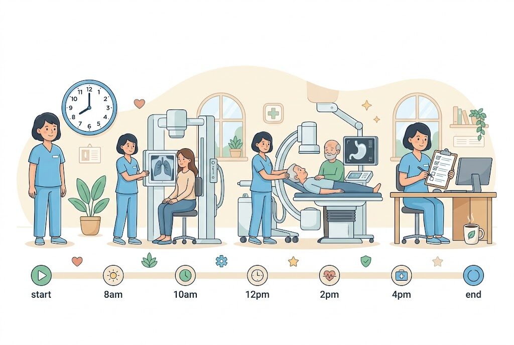 健診センターの放射線技師の1日の流れ