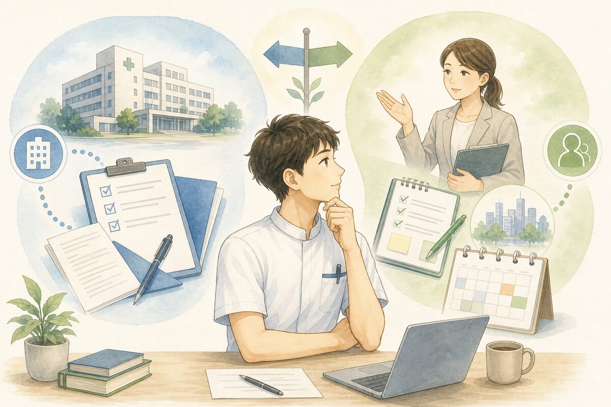 直接応募とエージェント経由を比較する図解