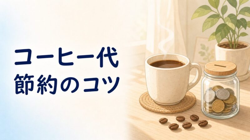 コーヒー代を節約するイラスト