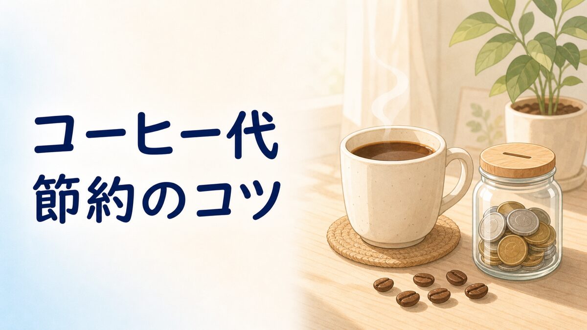 コーヒー代を節約するイラスト