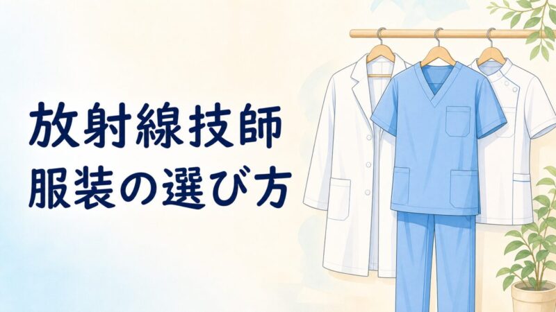 放射線技師の服装の種類のイラスト