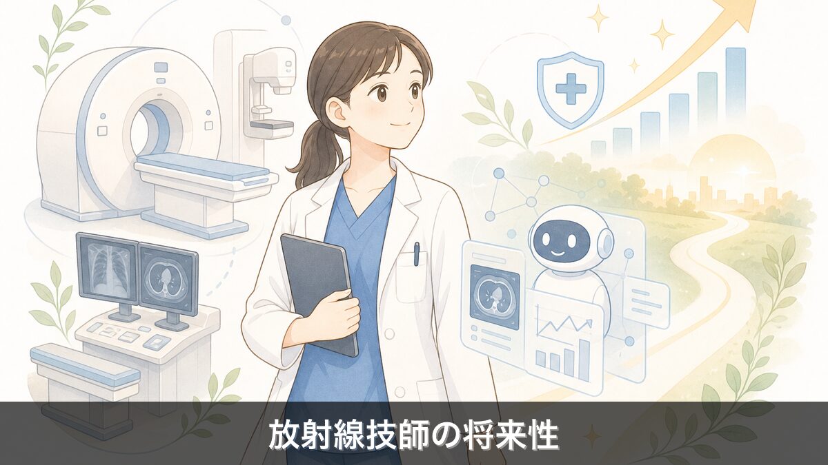 放射線技師の将来性とAI時代の働き方イメージ
