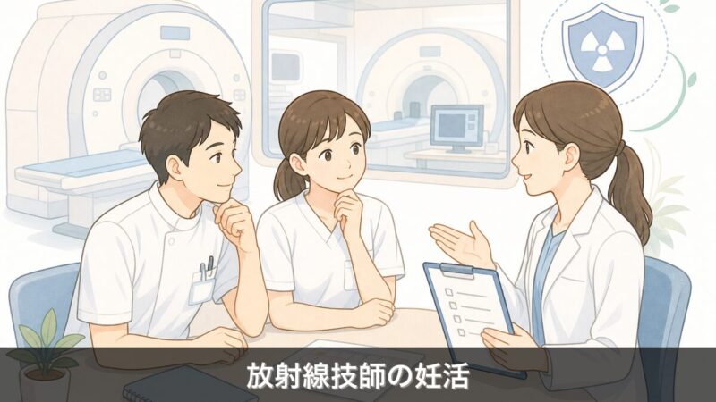 放射線技師の妊活と被ばく不安を整理するイメージ