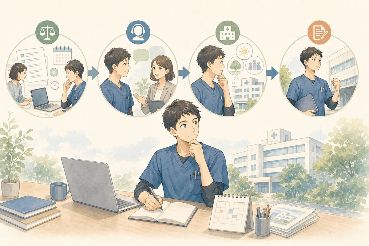求人条件を確認して応募経路を決める流れ