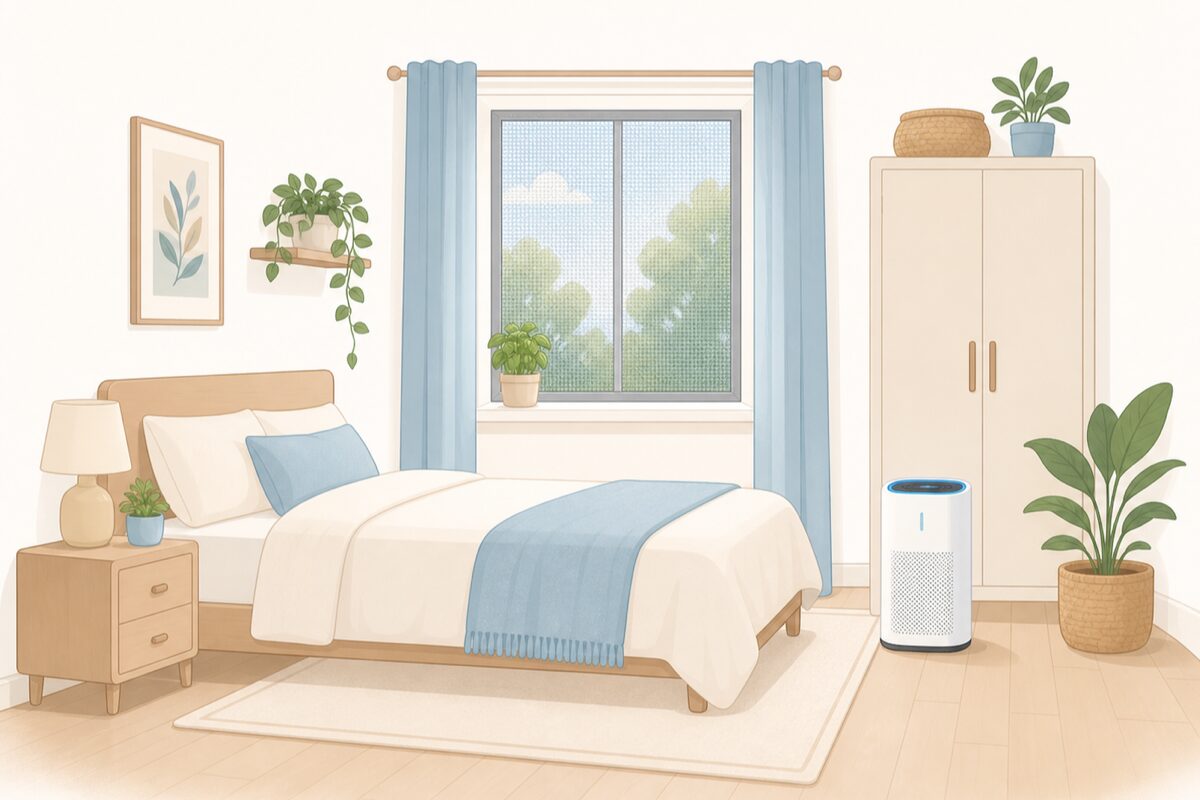 部屋に虫を入れない予防策イメージ