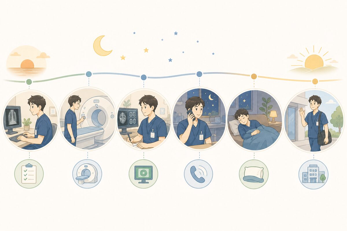 放射線技師の当直スケジュールのイメージ